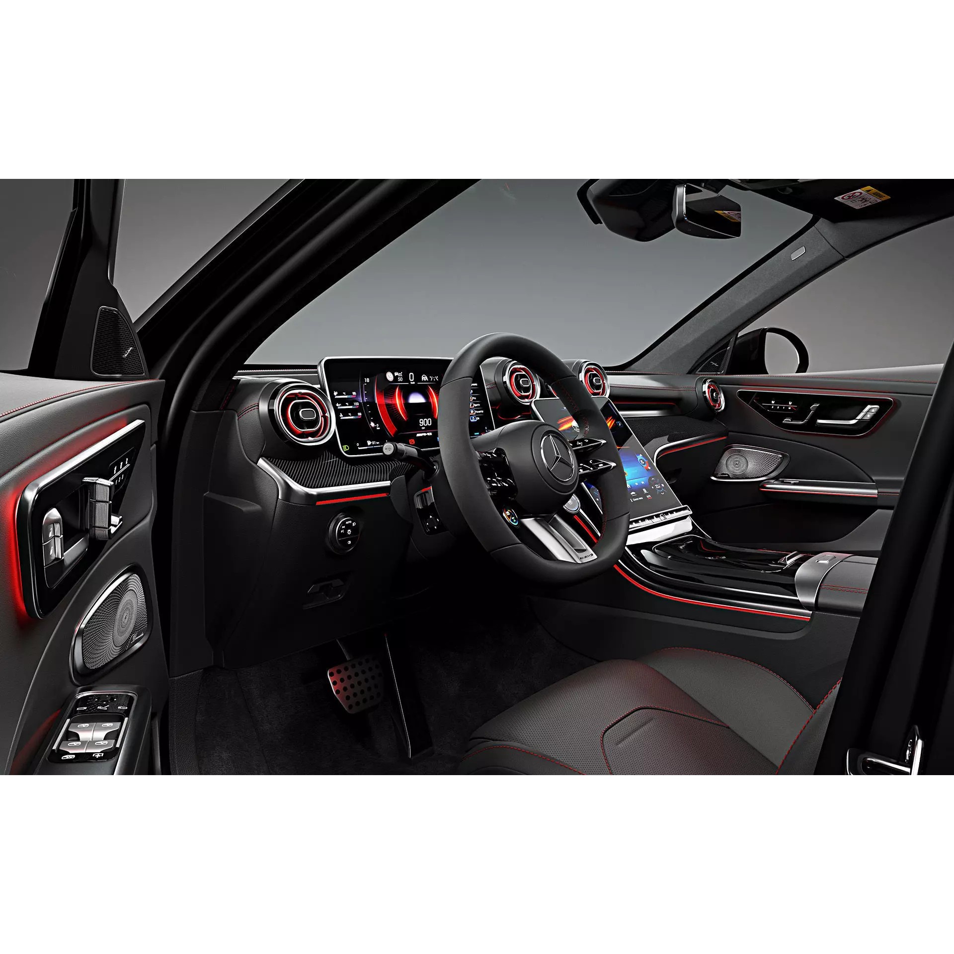 2023 Mercedes-Benz C63 S AMG E Performance Estate - Game-Ready 3D Model - View 14