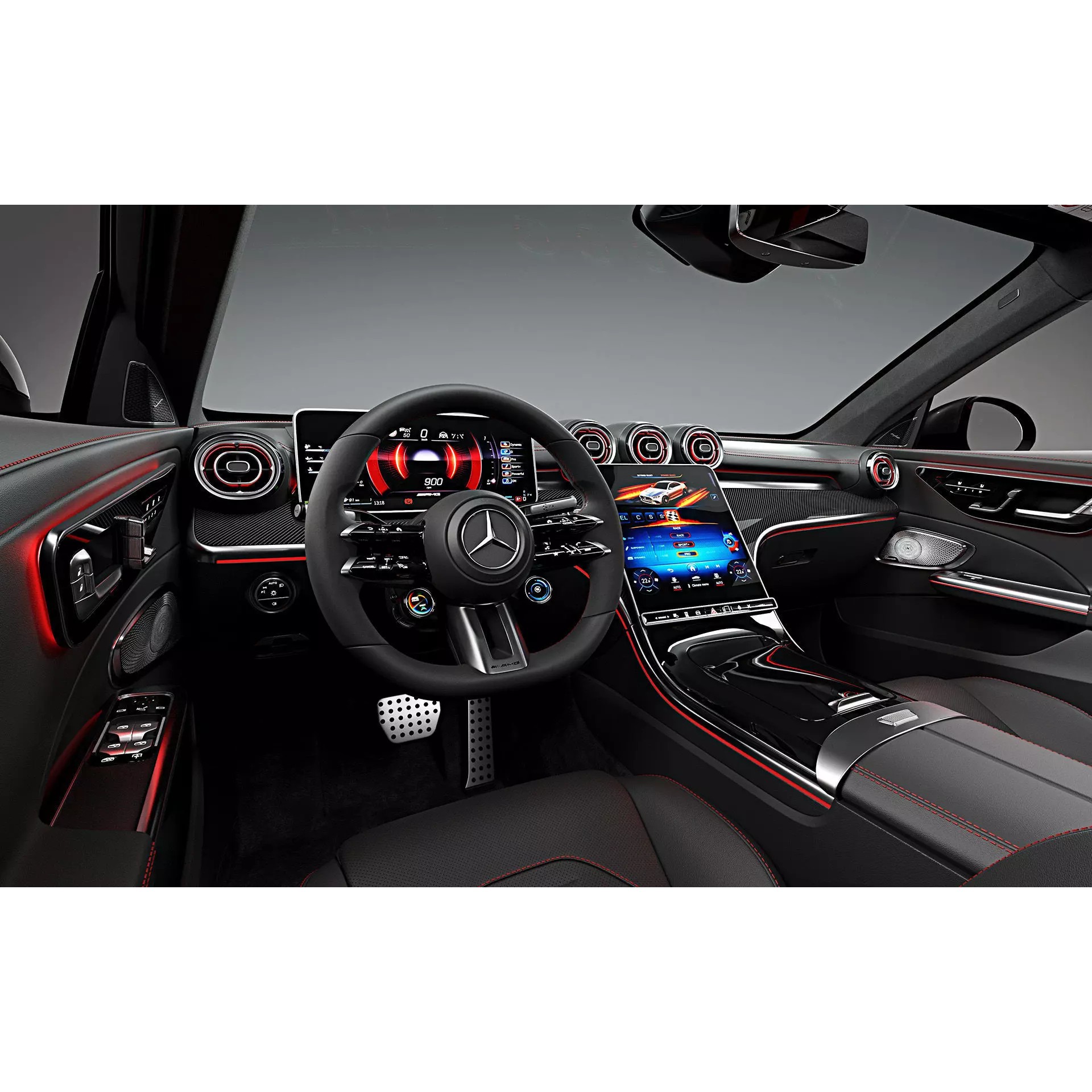 2023 Mercedes-Benz C63 S AMG E Performance Estate - Game-Ready 3D Model - View 15