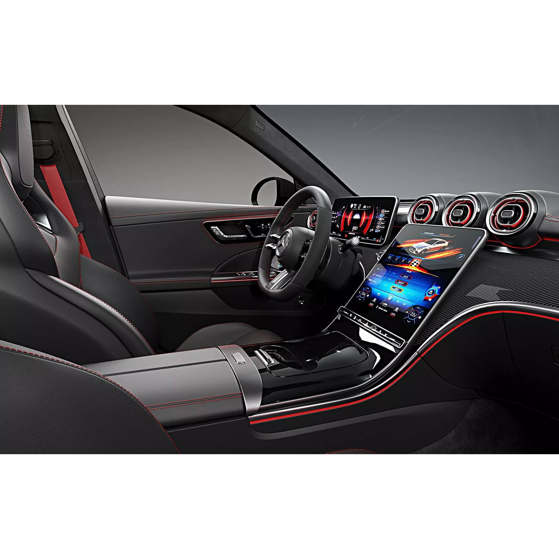 2023 Mercedes-Benz C63 S AMG E Performance Estate - Game-Ready 3D Model - View 16