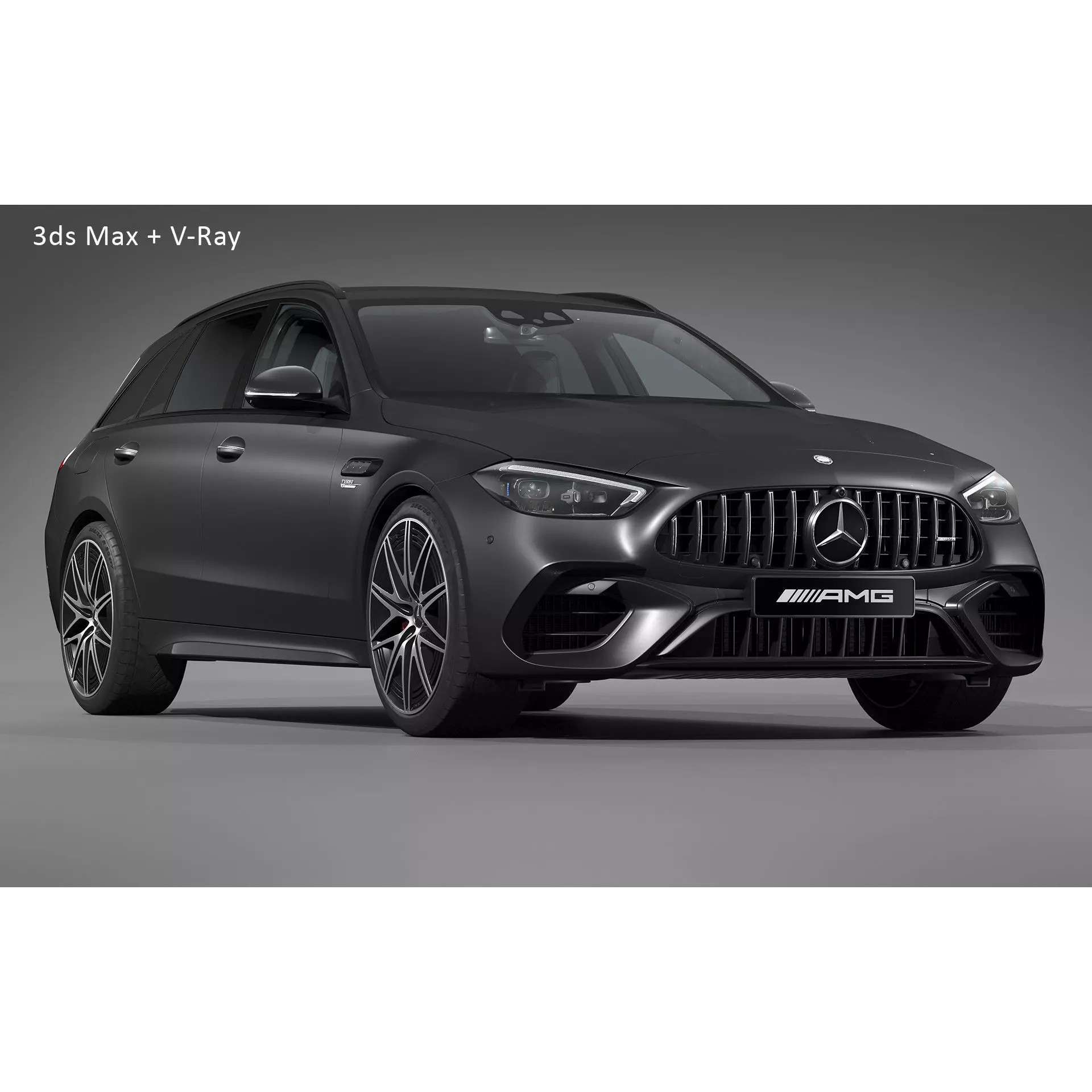 2023 Mercedes-Benz C63 S AMG E Performance Estate - Game-Ready 3D Model - View 20