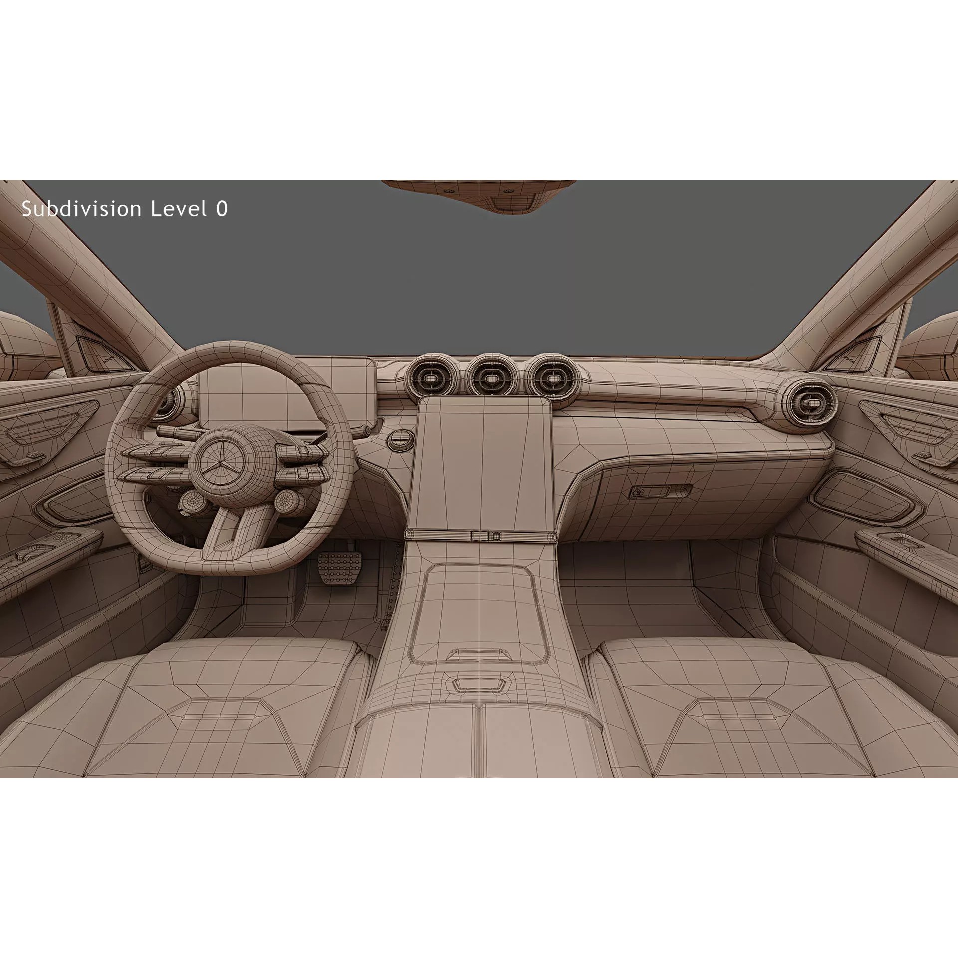 2023 Mercedes-Benz C63 S AMG E Performance Estate - Game-Ready 3D Model - View 26