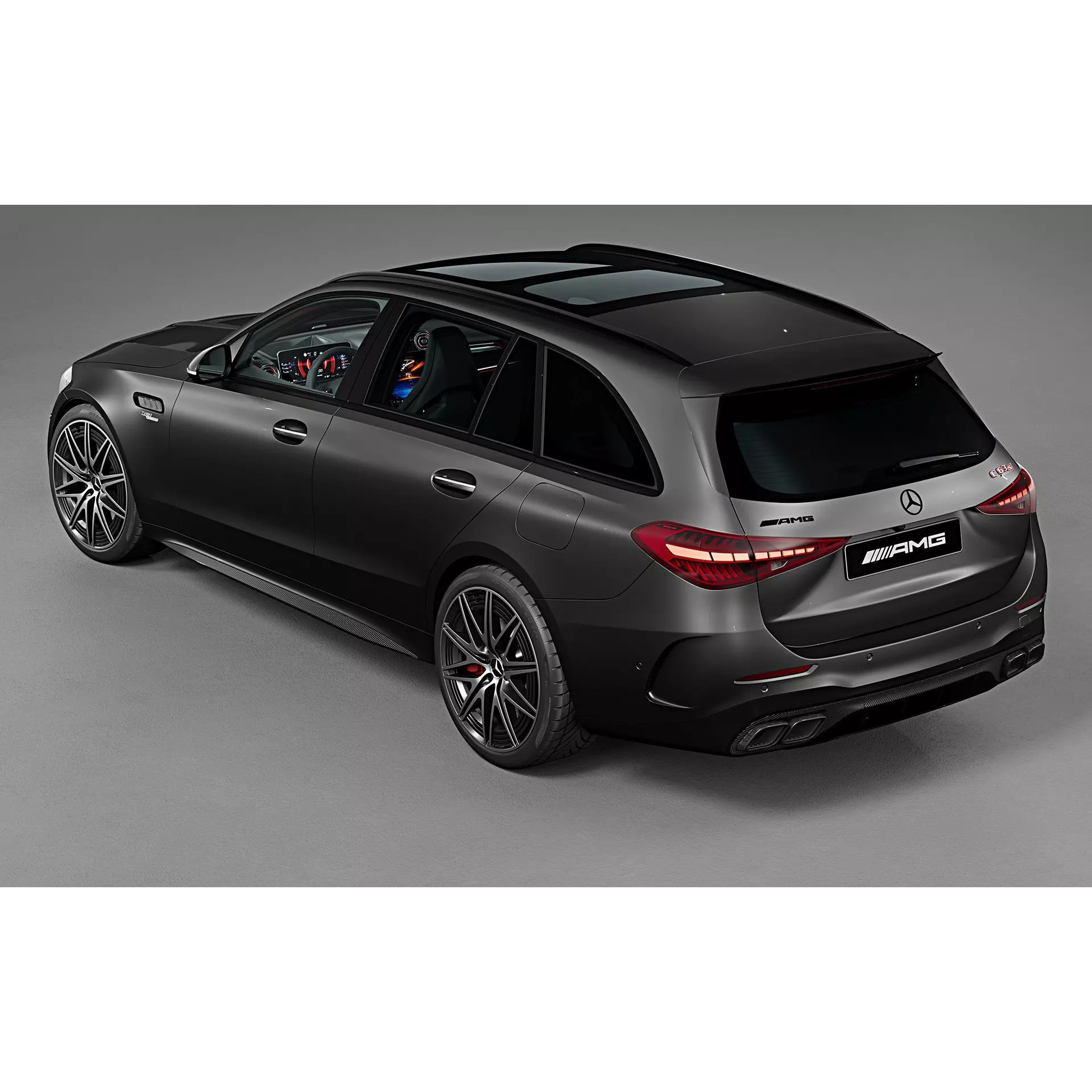 2023 Mercedes-Benz C63 S AMG E Performance Estate - Game-Ready 3D Model - View 7