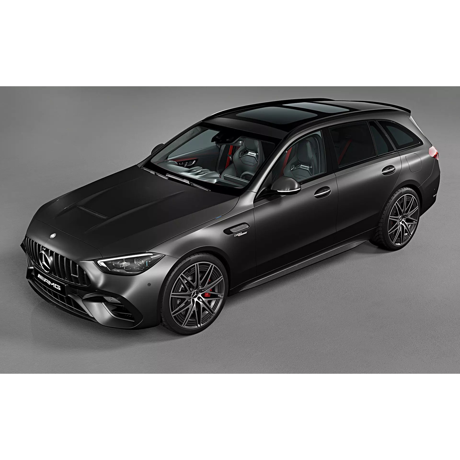 2023 Mercedes-Benz C63 S AMG E Performance Estate - Game-Ready 3D Model - View 8
