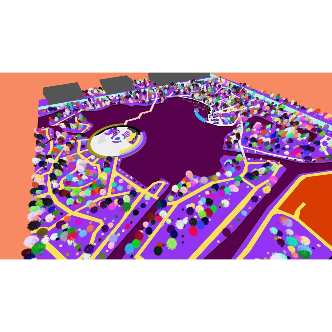 Public Park Landscape 3D Model – Modern Exterior Design, FBX, OBJ - View 53