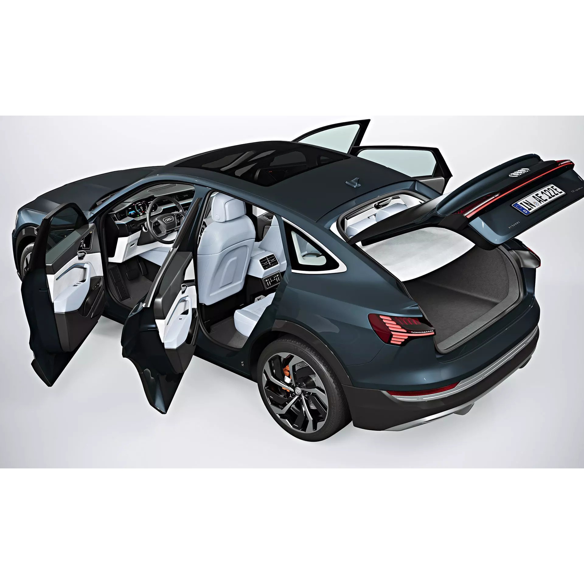 2021 Audi e-tron Sportback - Photorealistic 3D Model - View 10