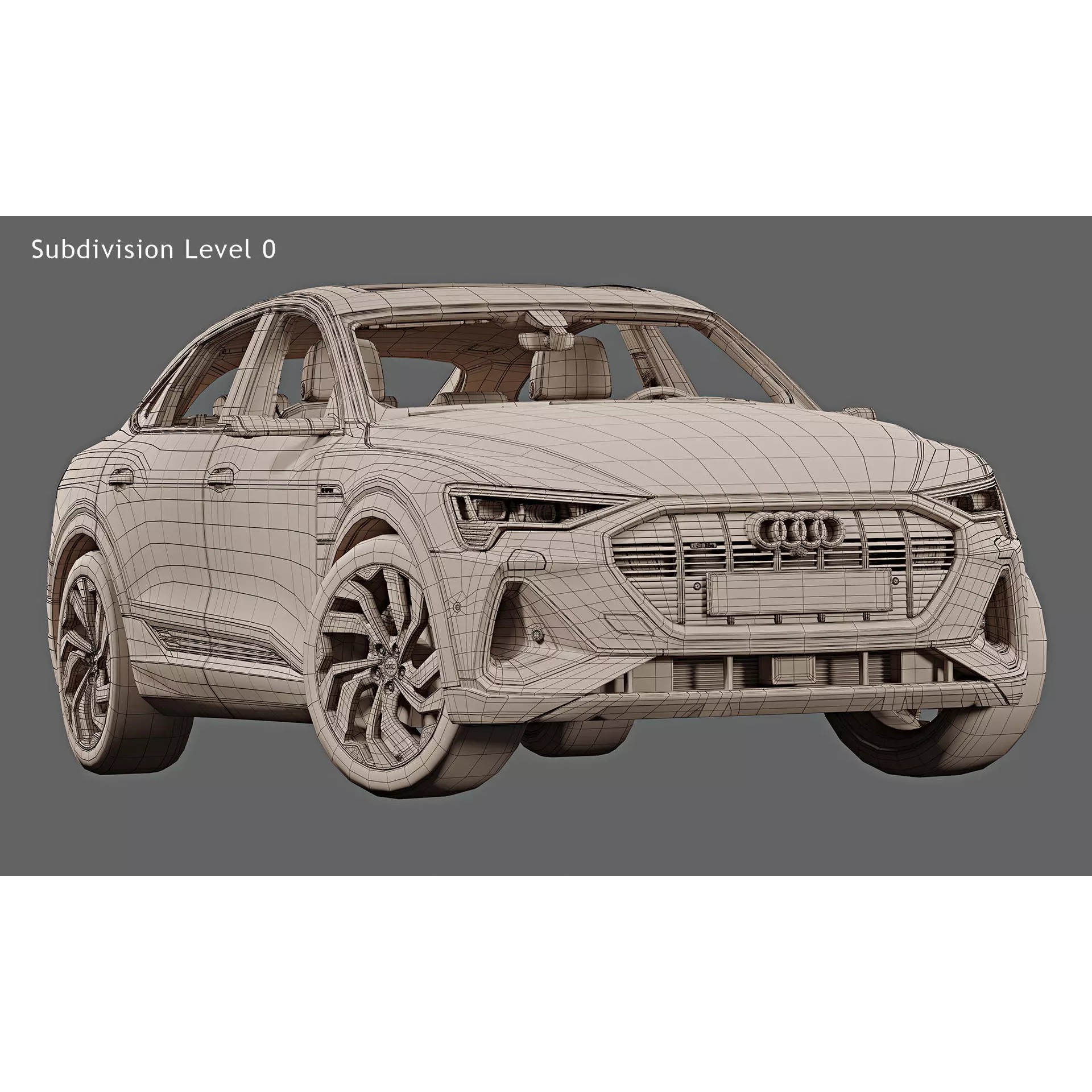 2021 Audi e-tron Sportback - Photorealistic 3D Model - View 17