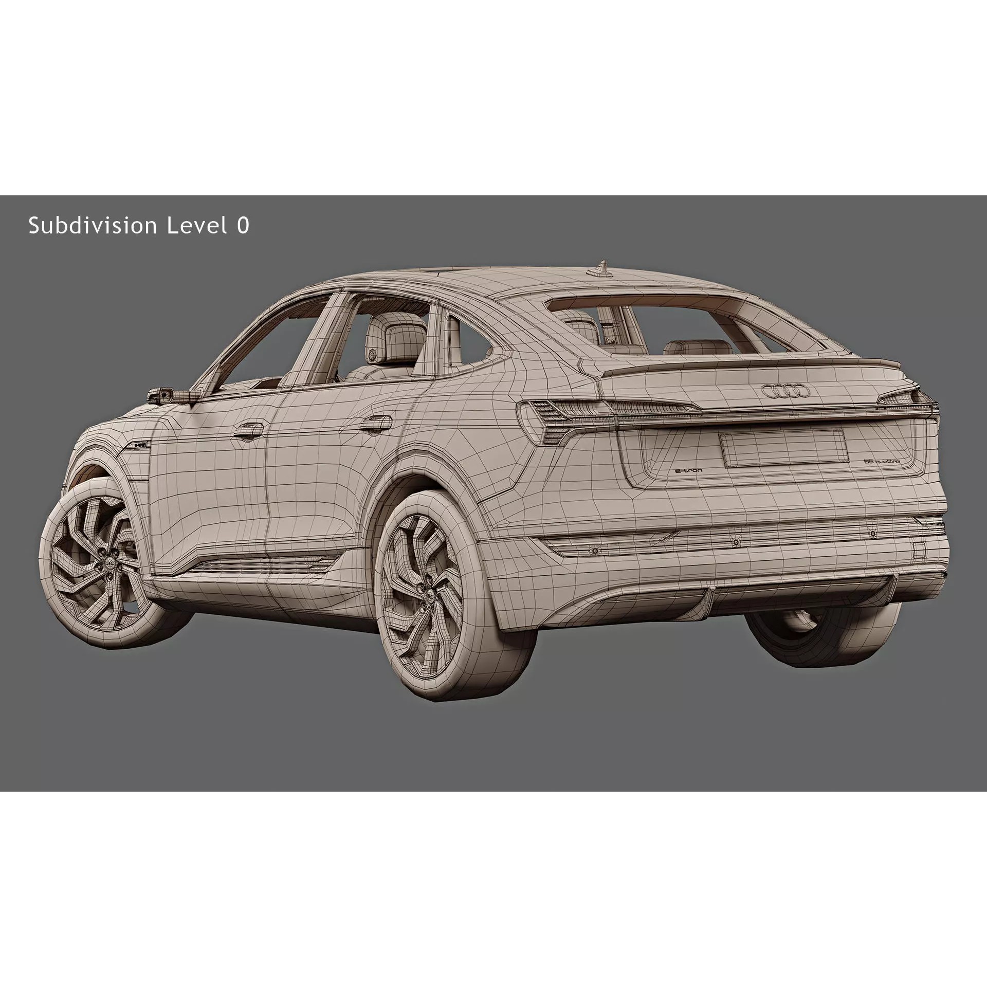 2021 Audi e-tron Sportback - Photorealistic 3D Model - View 18