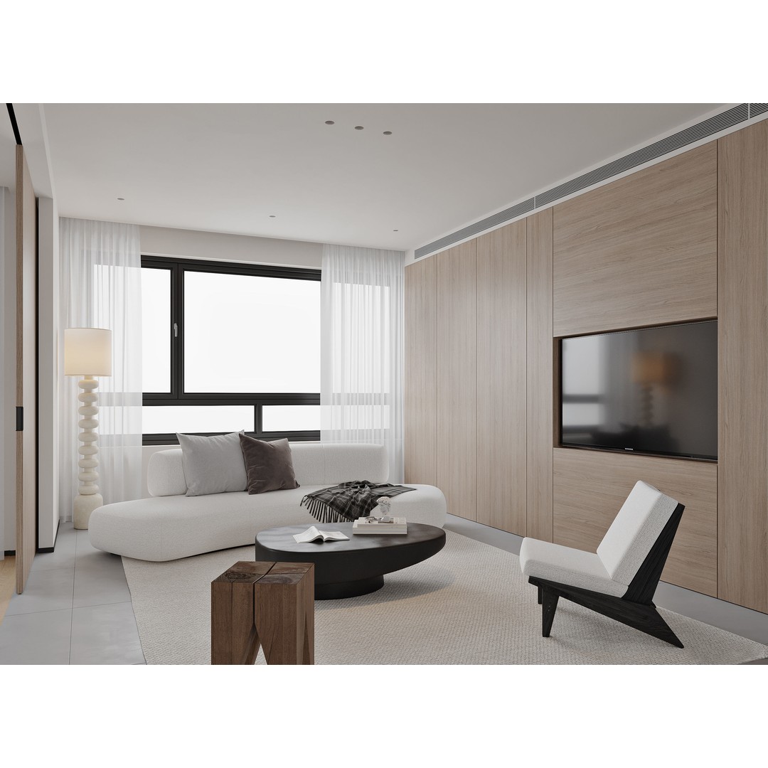 Modern Apartment 3D Model – Stylish Interior Design, FBX & OBJ Formats - View 4