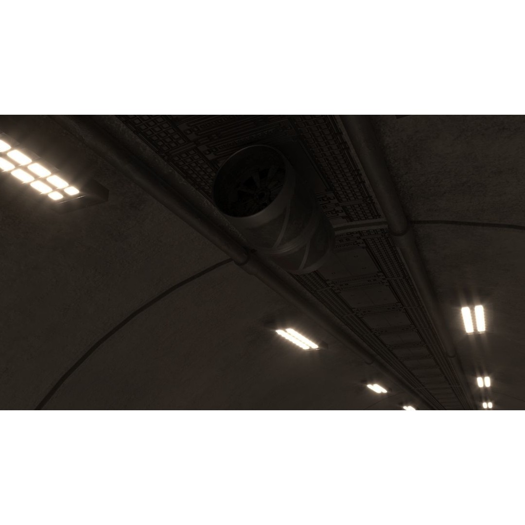 Highway Tunnel 3D Model – Low Poly PBR Asset, FBX & OBJ Formats - View 11