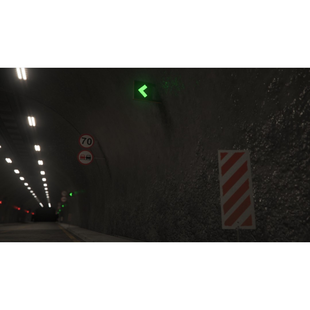 Highway Tunnel 3D Model – Low Poly PBR Asset, FBX & OBJ Formats - View 20
