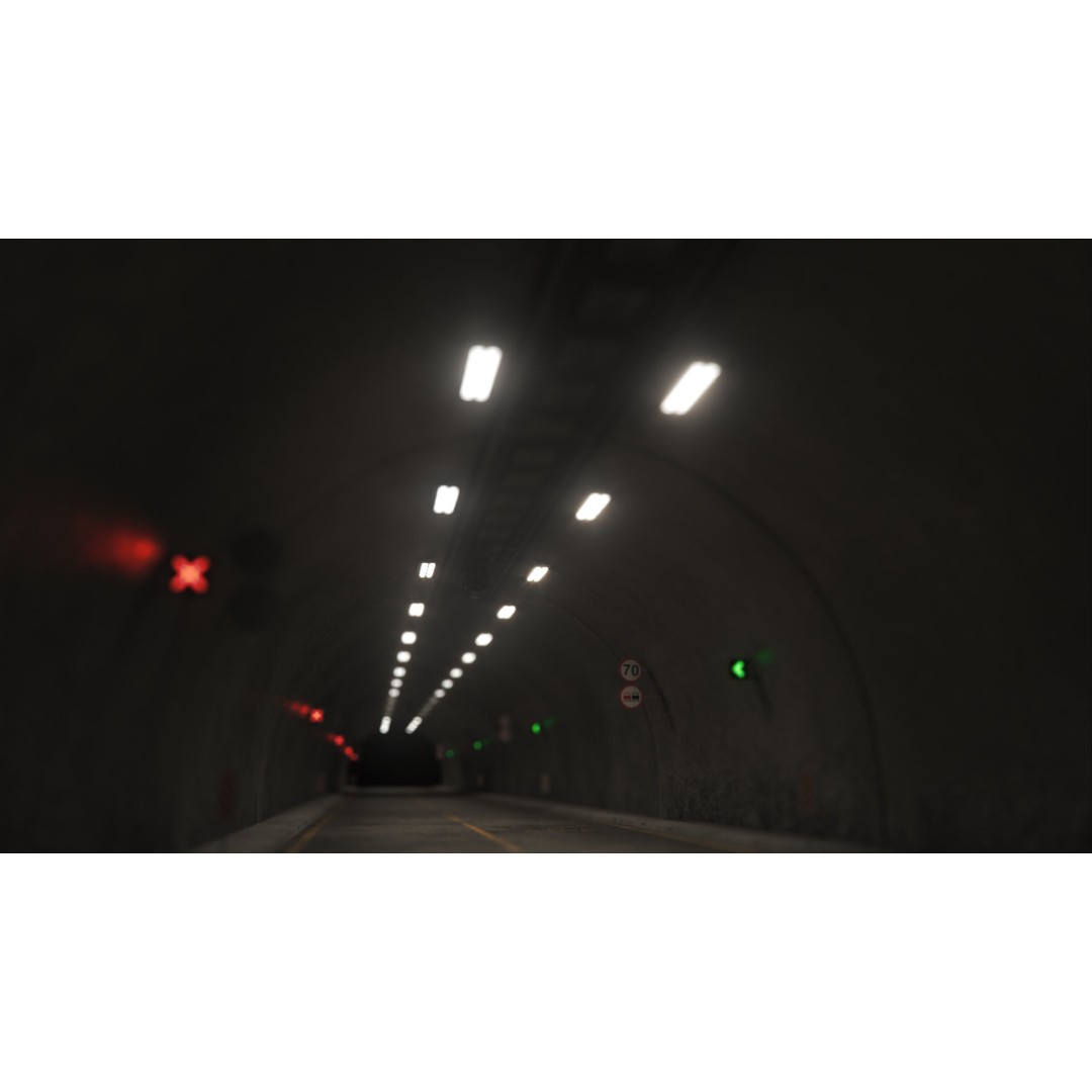 Highway Tunnel 3D Model – Low Poly PBR Asset, FBX & OBJ Formats - View 21