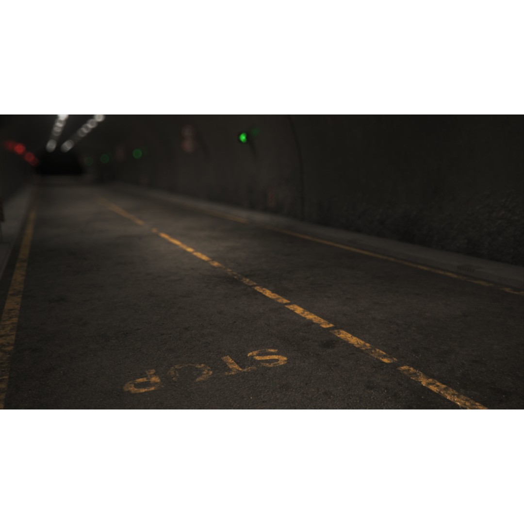Highway Tunnel 3D Model – Low Poly PBR Asset, FBX & OBJ Formats - View 22