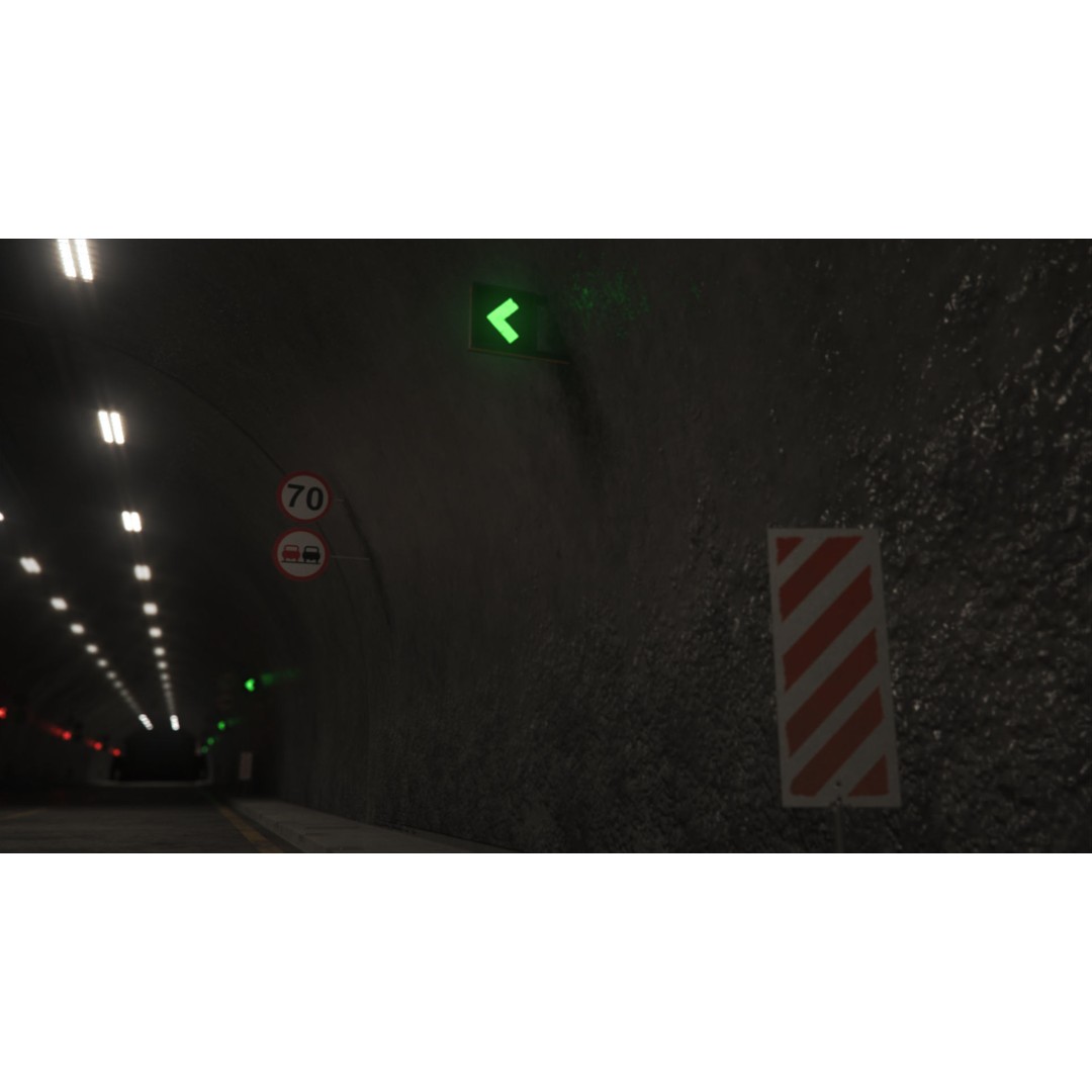 Highway Tunnel 3D Model – Low Poly PBR Asset, FBX & OBJ Formats - View 32