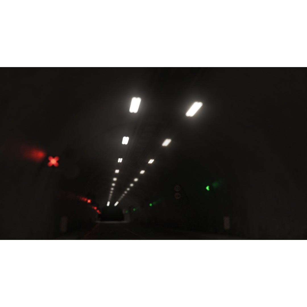 Highway Tunnel 3D Model – Low Poly PBR Asset, FBX & OBJ Formats - View 33
