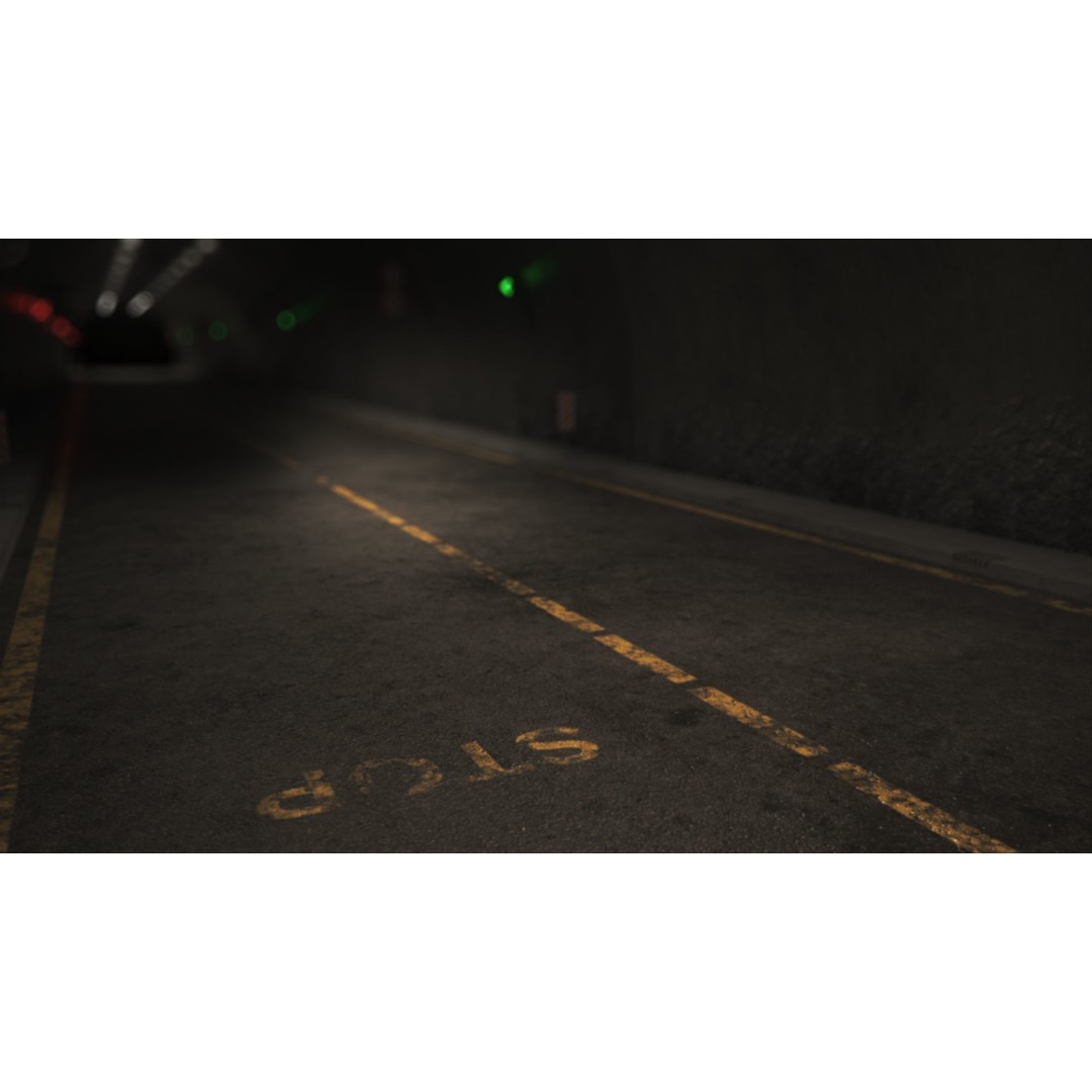Highway Tunnel 3D Model – Low Poly PBR Asset, FBX & OBJ Formats - View 34