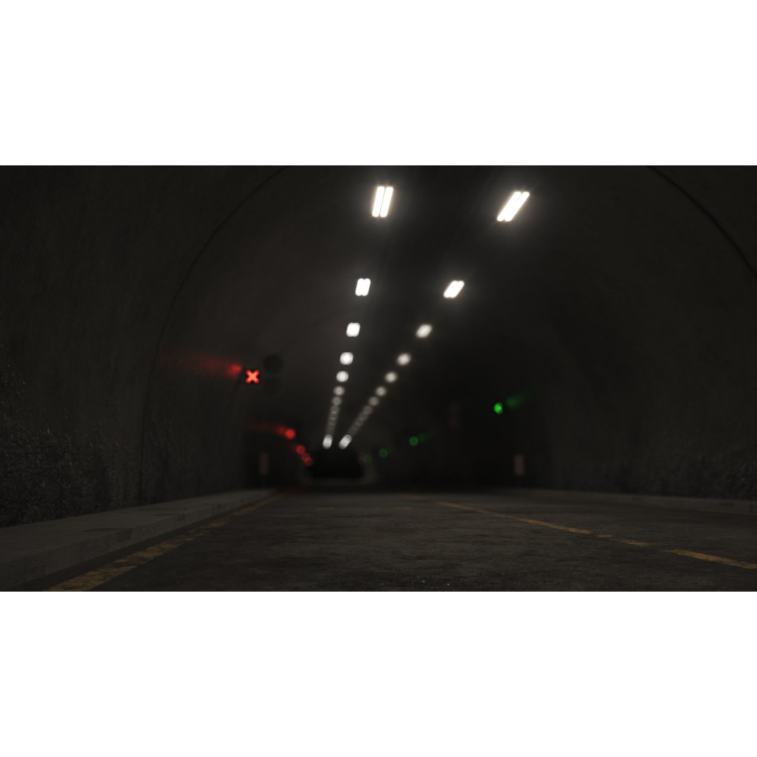 Highway Tunnel 3D Model – Low Poly PBR Asset, FBX & OBJ Formats - View 35