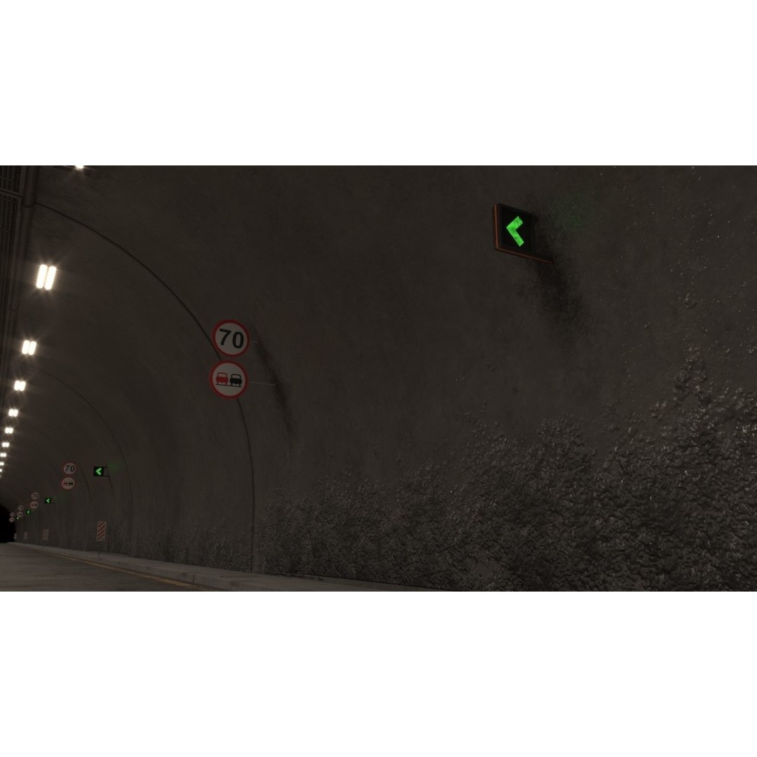 Highway Tunnel 3D Model – Low Poly PBR Asset, FBX & OBJ Formats - View 6