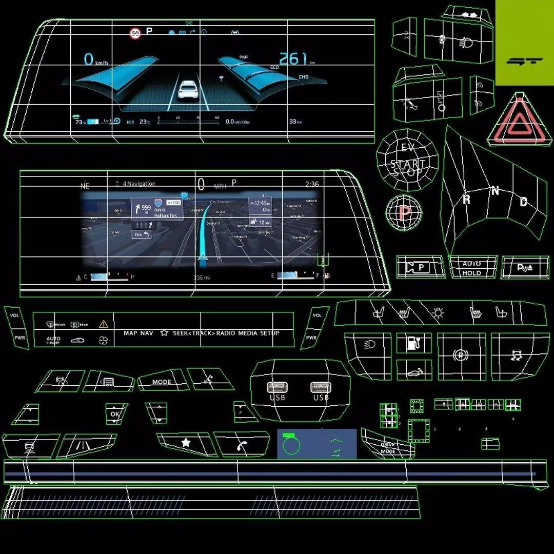 2023 Kia EV6 GT-Line - Game-Ready 3D Model