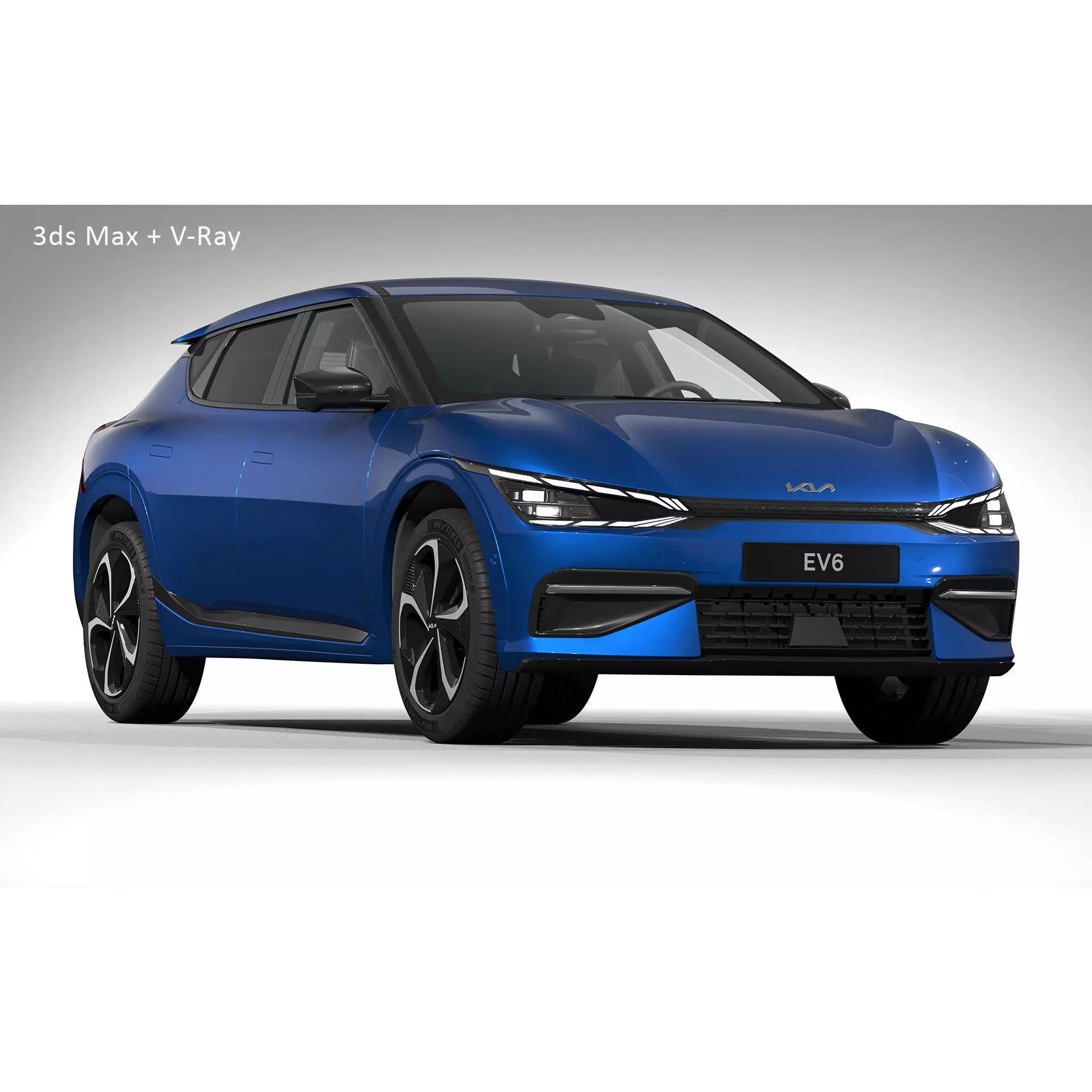 2023 Kia EV6 GT-Line - Game-Ready 3D Model - View 22