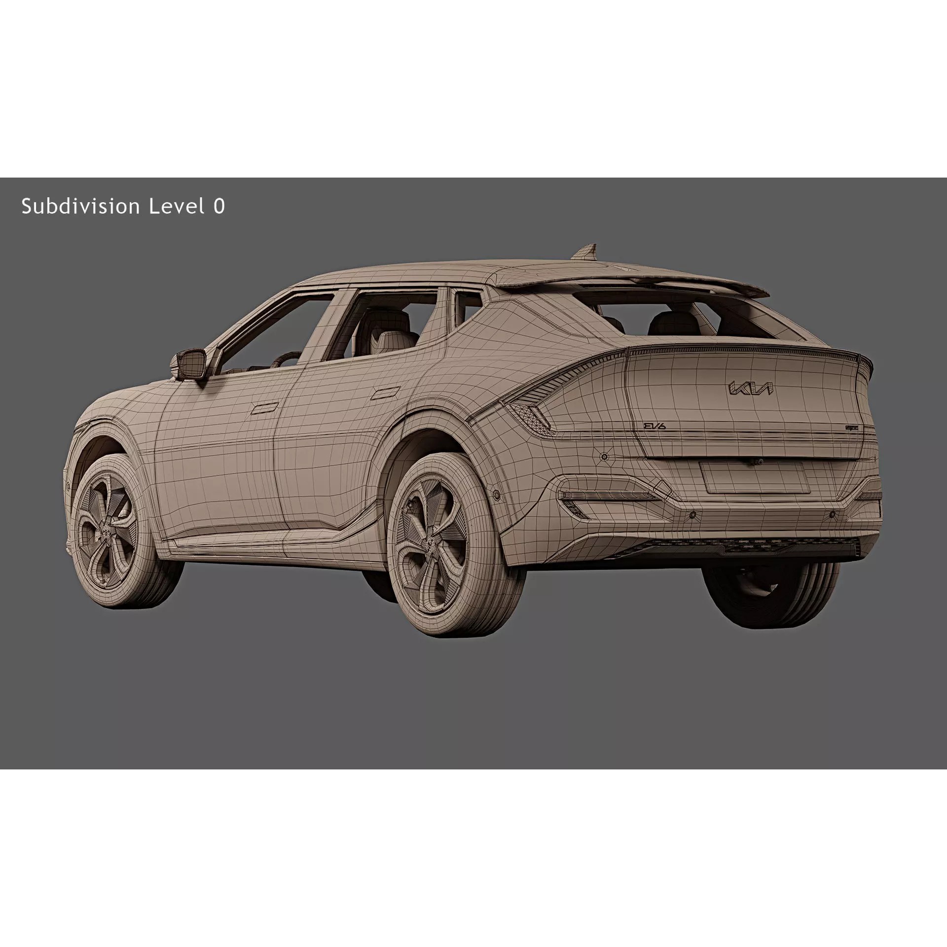 2023 Kia EV6 GT-Line - Game-Ready 3D Model - View 24