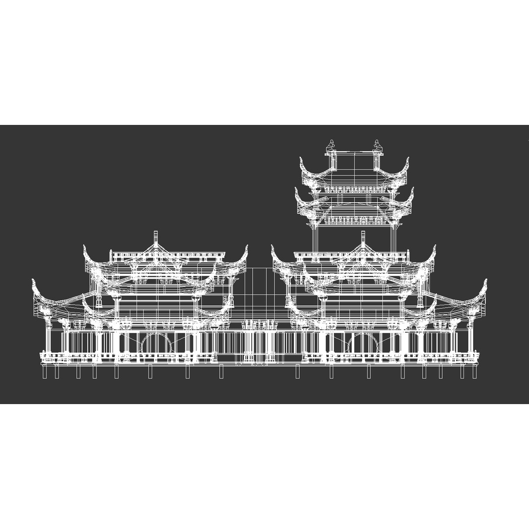 Ancient Wooden House 3D Model – Low Poly Architectural Asset, FBX - View 13