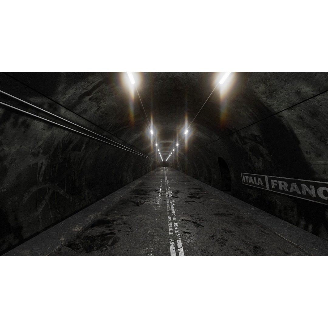 Tunnel 3D Model – Low Poly PBR Asset, FBX Format