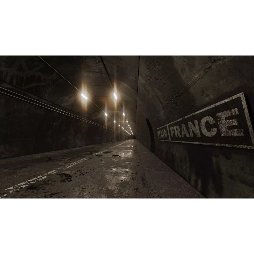 Tunnel 3D Model – Low Poly PBR Asset, FBX Format - View 2