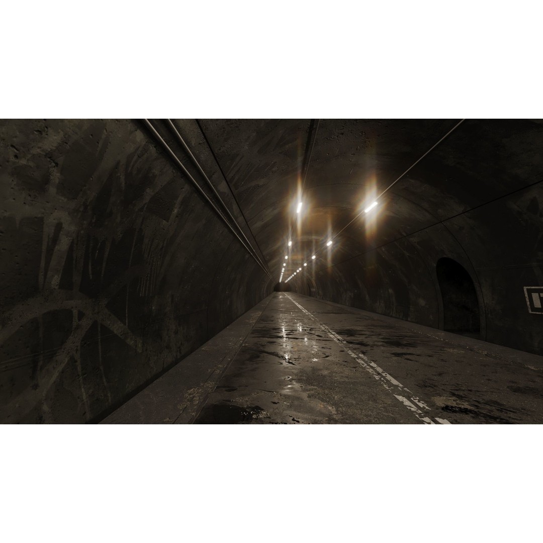 Tunnel 3D Model – Low Poly PBR Asset, FBX Format - View 7