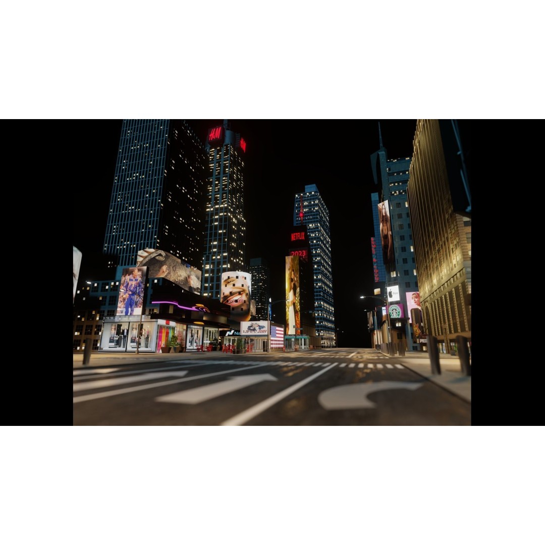 Times Square 3D Model – Detailed Urban Scene with PBR Textures - View 15