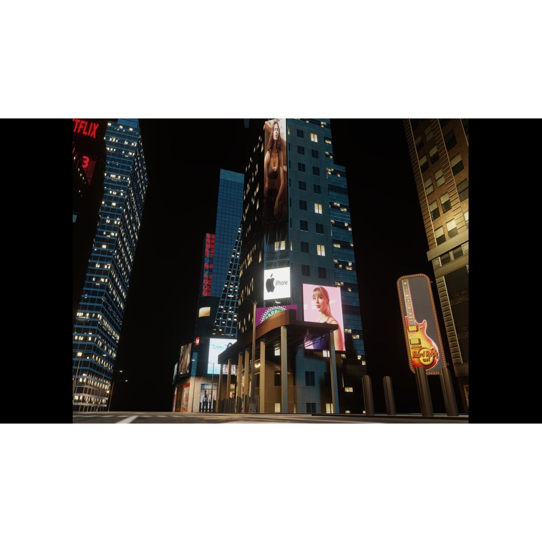 Times Square 3D Model – Detailed Urban Scene with PBR Textures - View 18