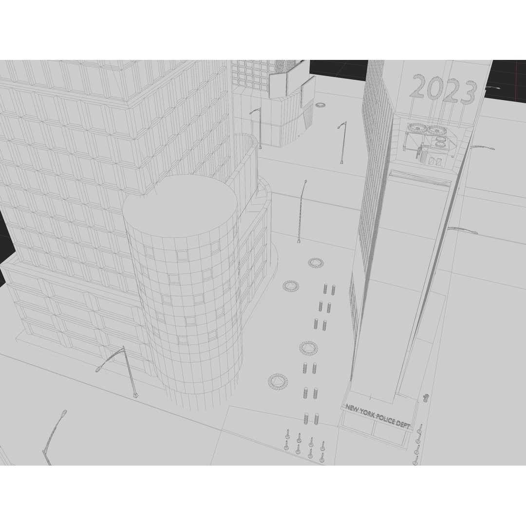 Times Square 3D Model – Detailed Urban Scene with PBR Textures - View 28