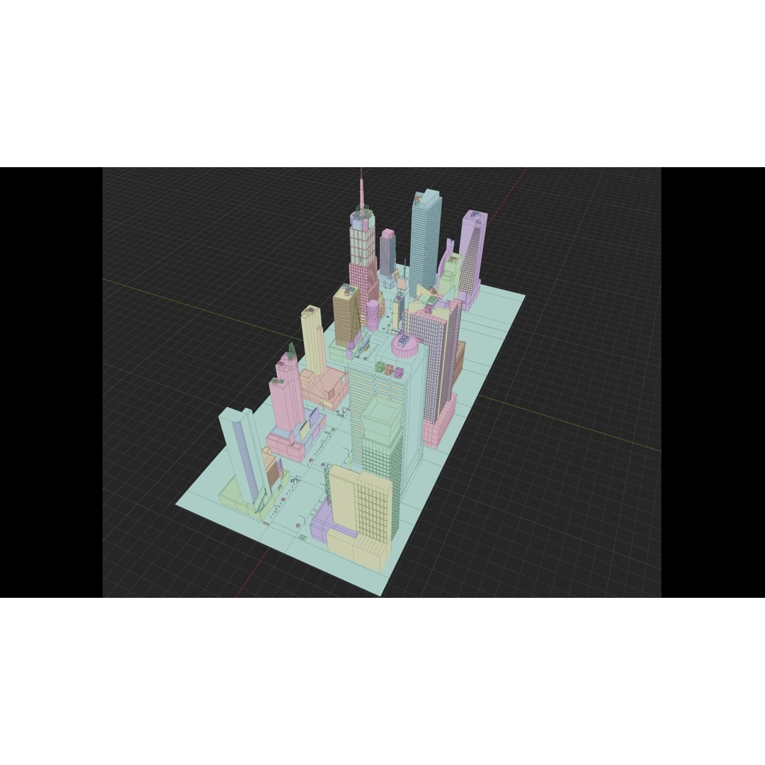 Times Square 3D Model – Detailed Urban Scene with PBR Textures - View 32