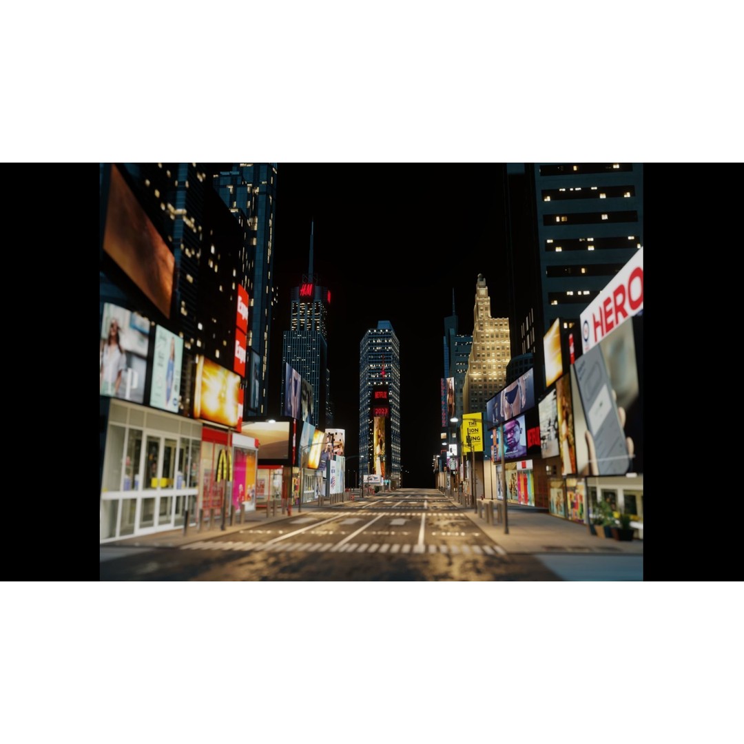 Times Square 3D Model – Detailed Urban Scene with PBR Textures - View 40