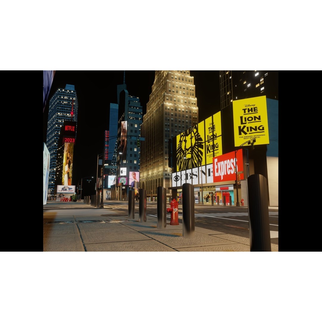 Times Square 3D Model – Detailed Urban Scene with PBR Textures - View 45