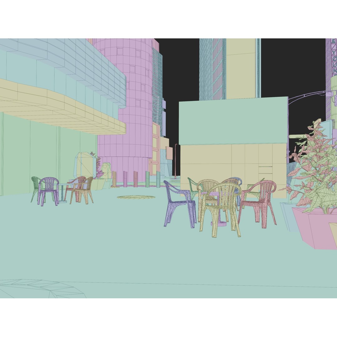 Times Square 3D Model – Detailed Urban Scene with PBR Textures - View 46