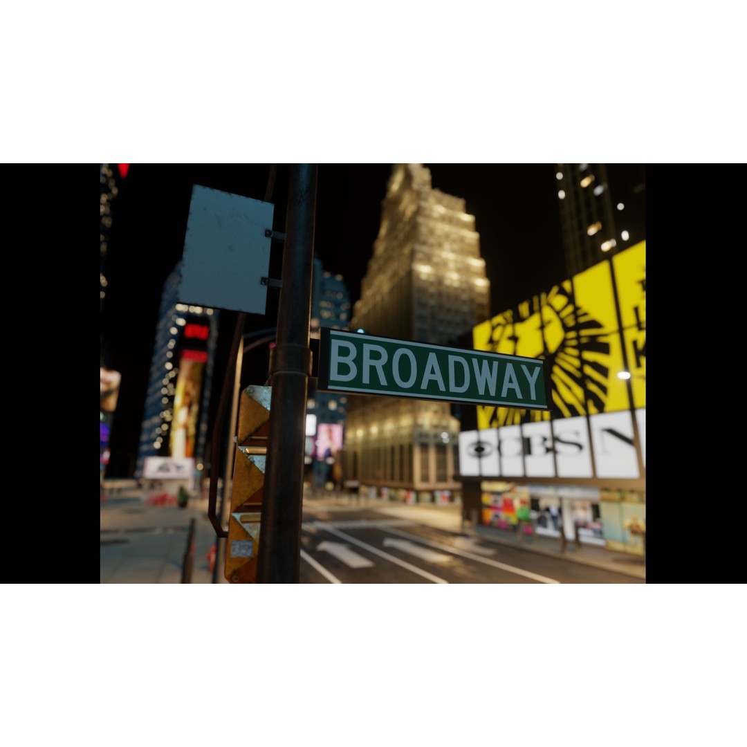 Times Square 3D Model – Detailed Urban Scene with PBR Textures - View 8