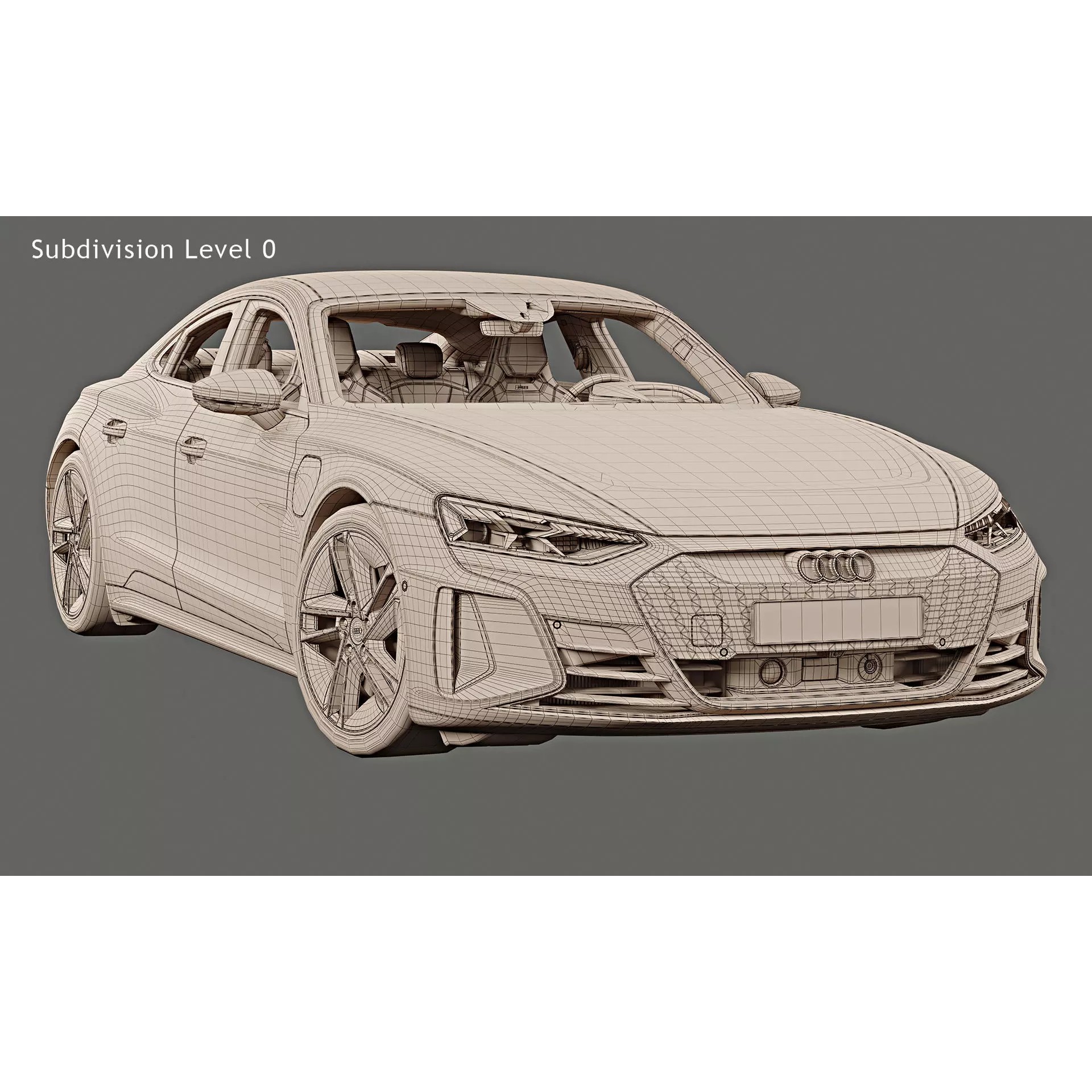 2022 Audi RS e-tron GT - Game-Ready 3D Model - View 23