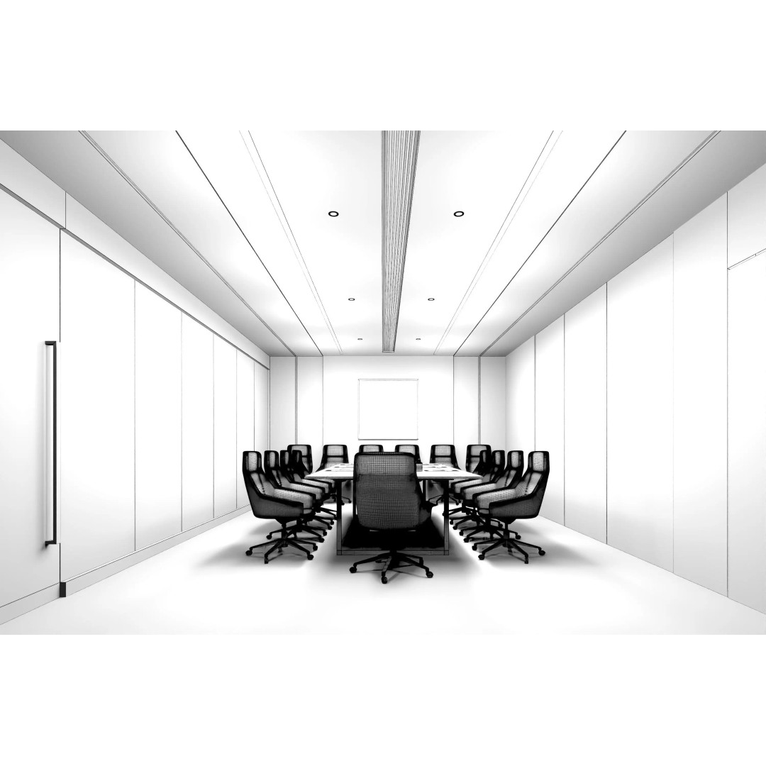 Control Room 3D Model – Low Poly Architectural Asset, FBX & OBJ - View 17
