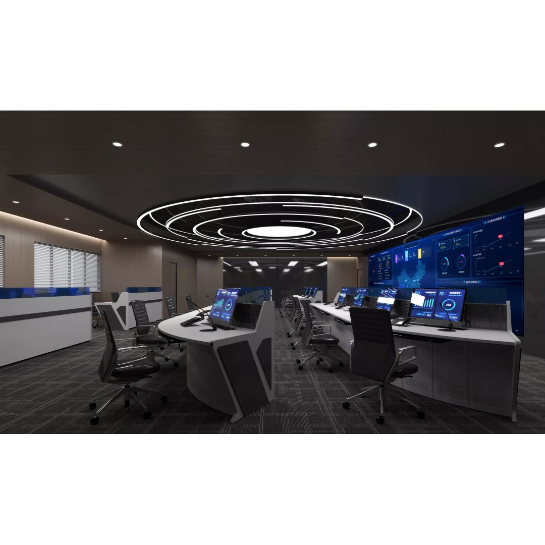 Control Room 3D Model – Low Poly Architectural Asset, FBX & OBJ - View 3