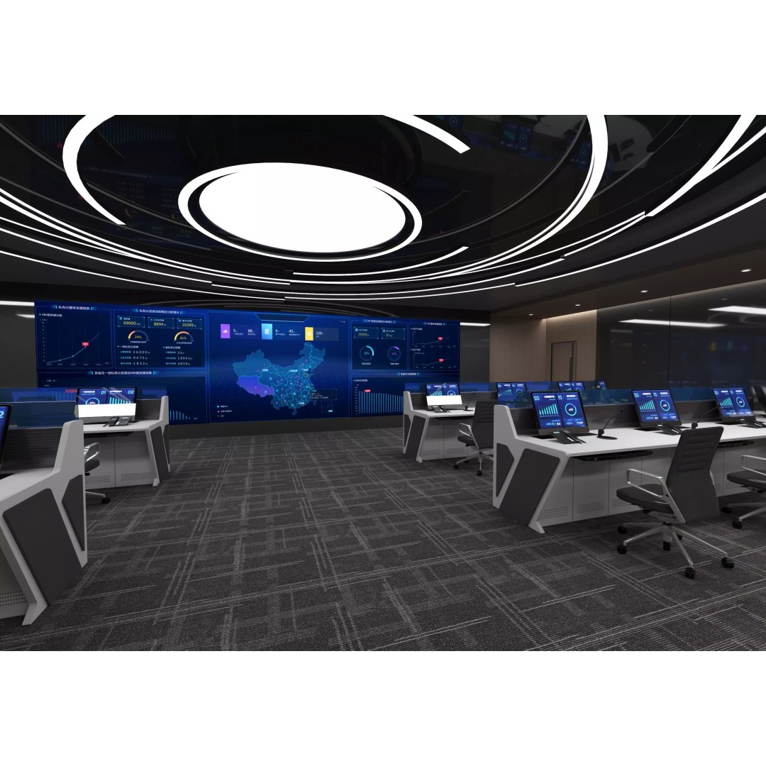 Control Room 3D Model – Low Poly Architectural Asset, FBX & OBJ - View 7