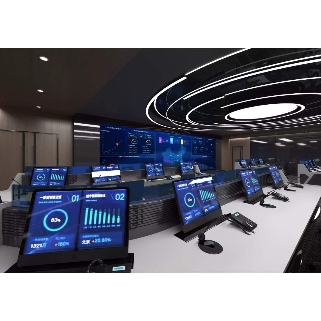 Control Room 3D Model – Low Poly Architectural Asset, FBX & OBJ - View 9