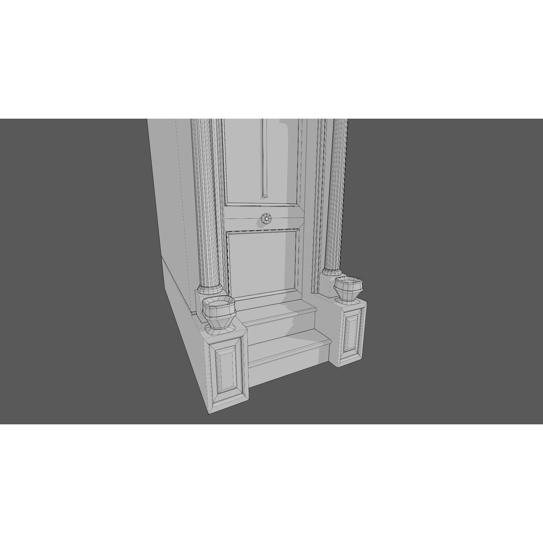 Cemetery Mausoleum 3D Model – Low Poly Game Ready Asset, FBX & OBJ