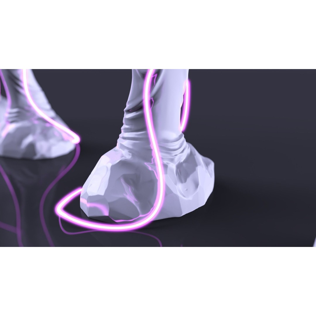 Tiger Queen Pharaoh 3D Model – Sculptural Character, FBX, Blender - View 7