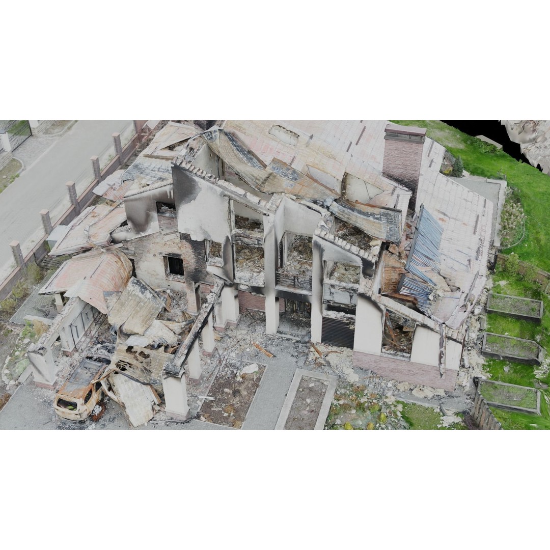 Ukrainian Buildings 3D Model – High-Quality Scans, FBX & Blender