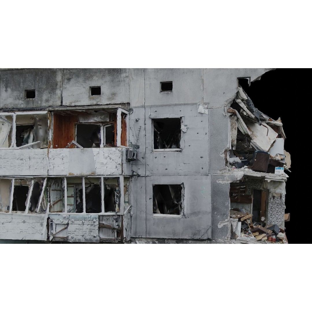Ukrainian Buildings 3D Model – High-Quality Scans, FBX & Blender - View 12