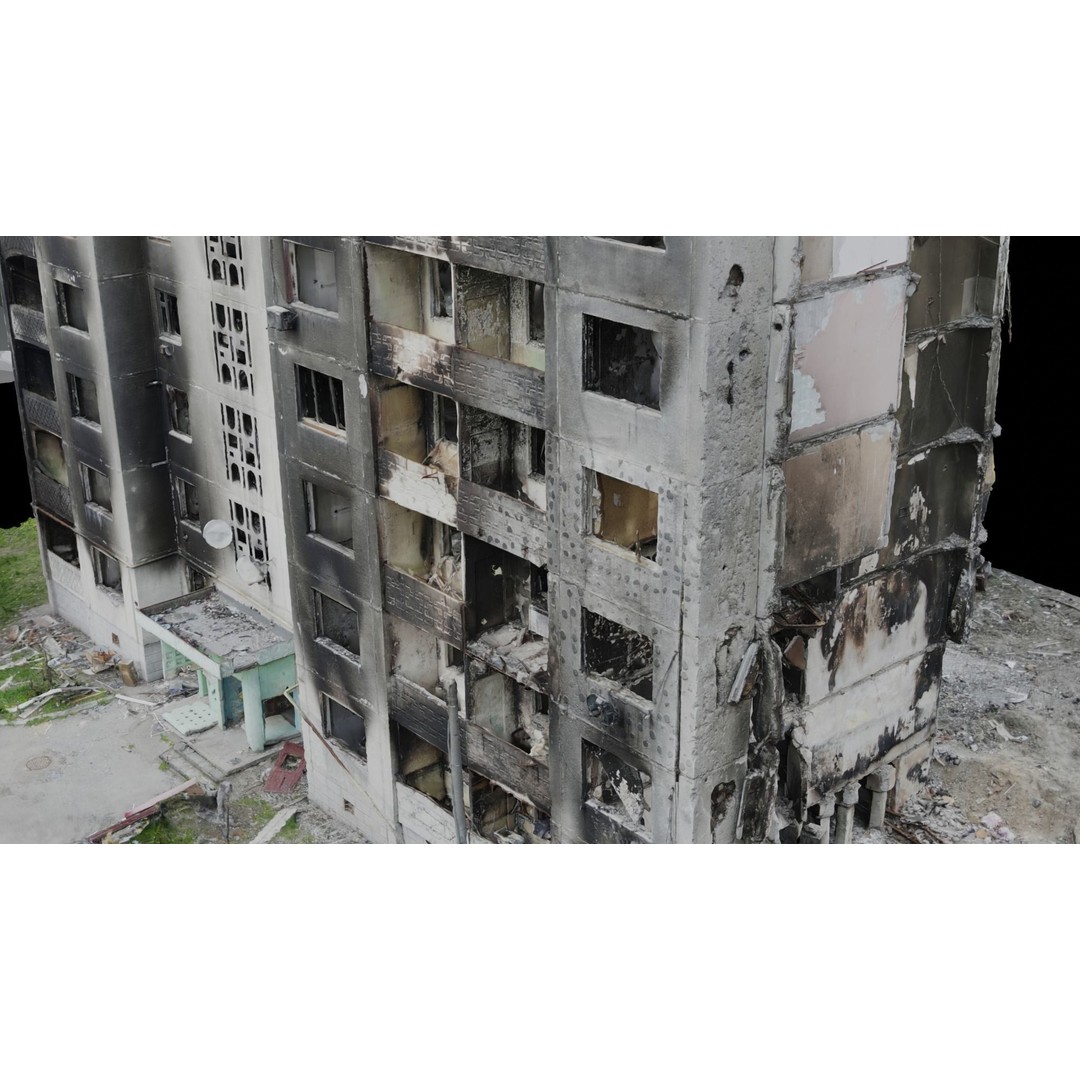 Ukrainian Buildings 3D Model – High-Quality Scans, FBX & Blender - View 13
