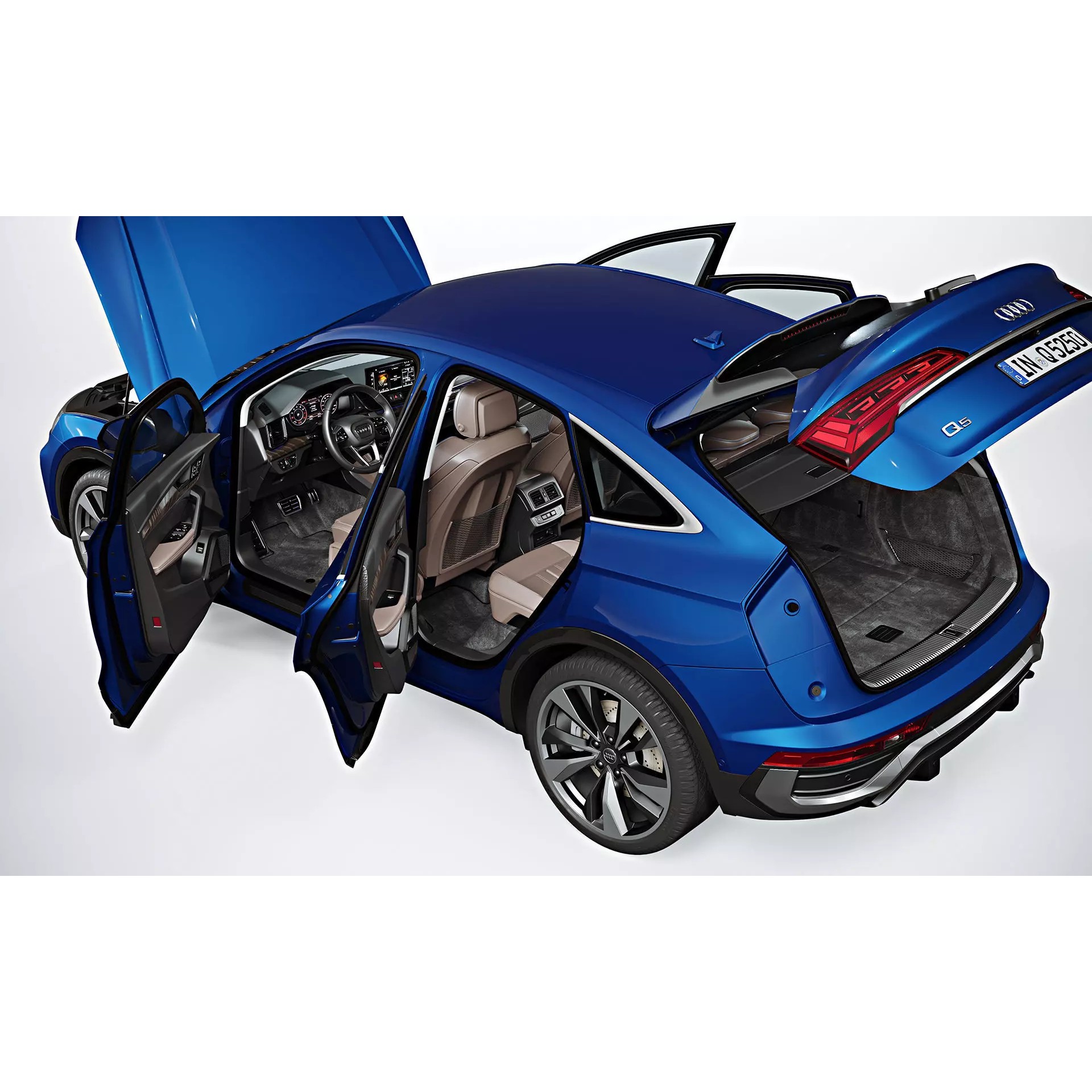 2021 Audi Q5 Sportback - Photorealistic 3D Model - View 13