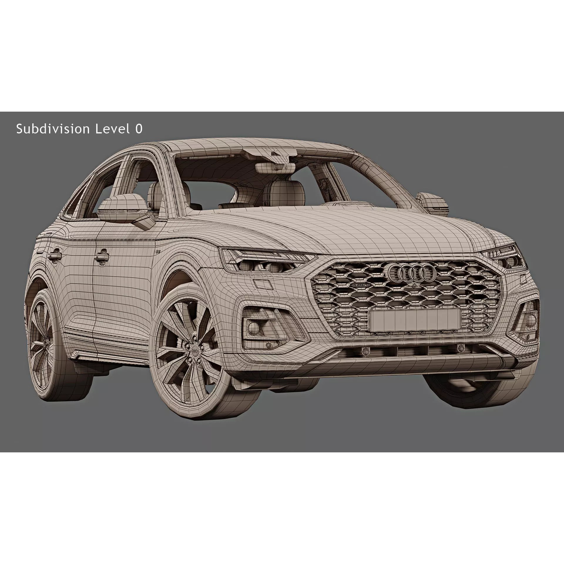 2021 Audi Q5 Sportback - Photorealistic 3D Model - View 20