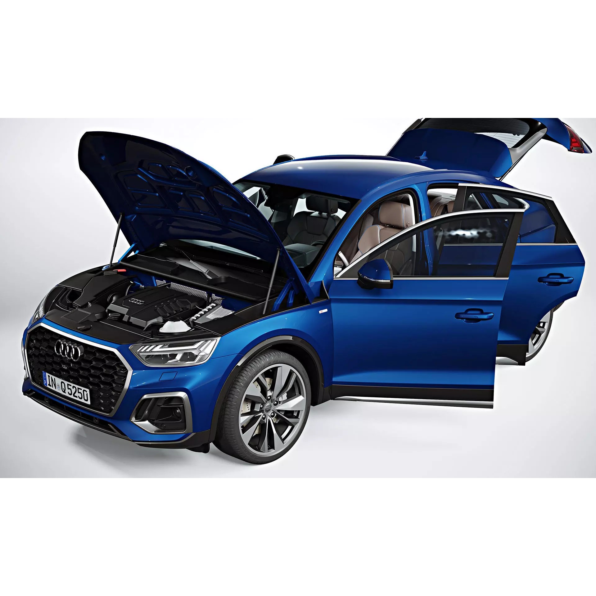 2021 Audi Q5 Sportback - Photorealistic 3D Model - View 4