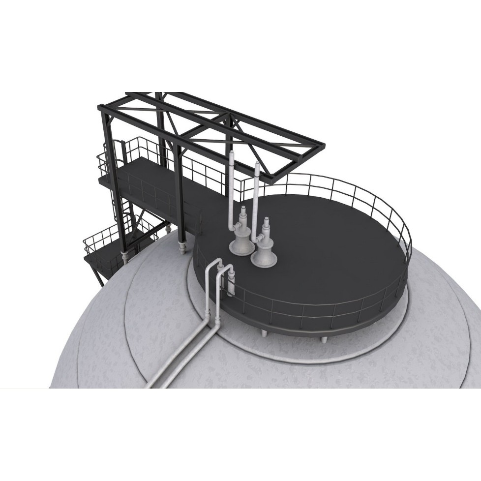 Refinery Modules 3D Model – Realistic Industrial Assets, FBX, OBJ - View 14
